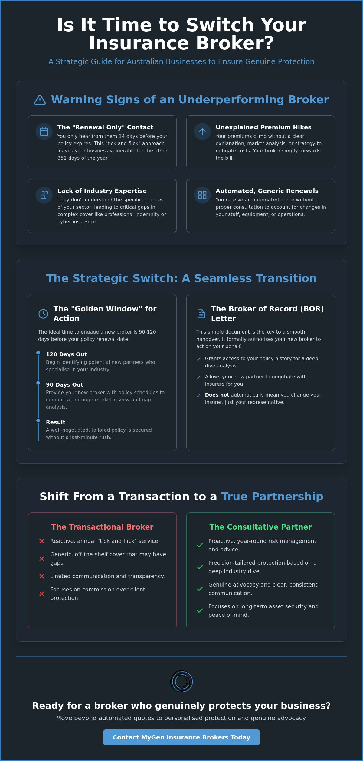 When to Switch Insurance Brokers: A Strategic Guide for Australian Businesses