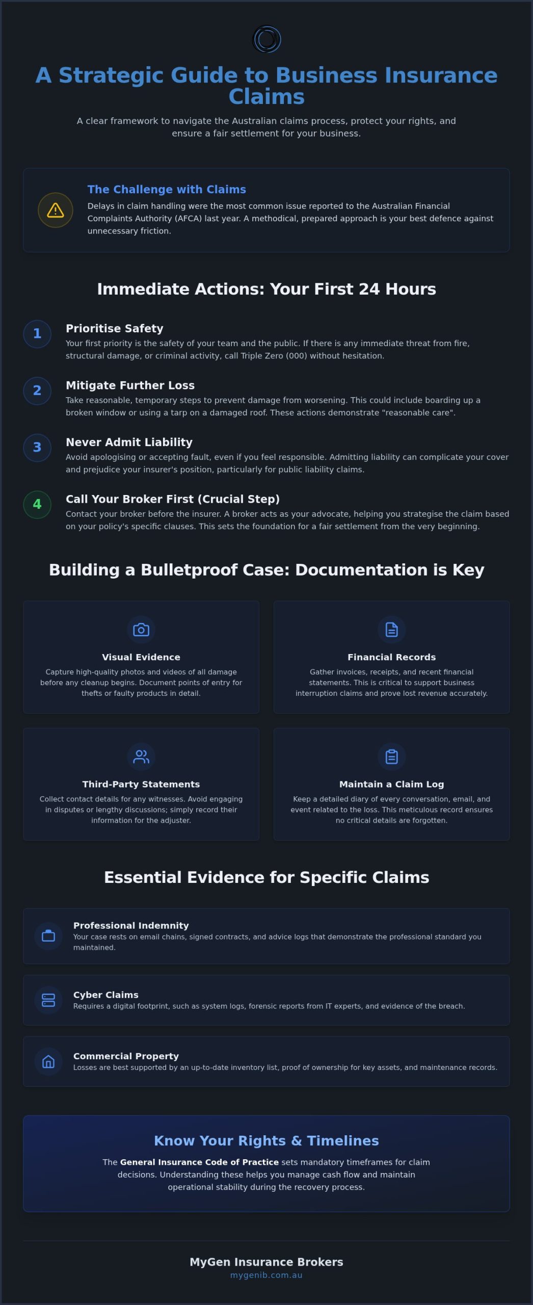 How to Make a Business Insurance Claim: A Step-by-Step Guide for Australian Owners